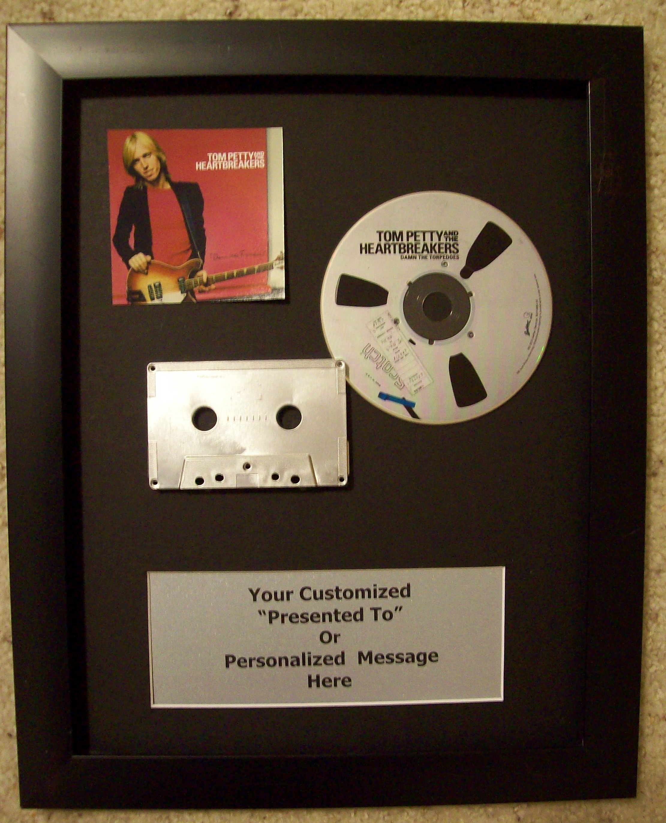 Image for CD Cassette Display with Custom Plaque
